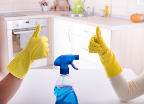 Professional domestic cleaning in a typical SW2 flat