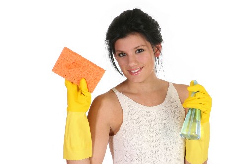 Upholstery cleaning equipment prepared for a SW2 apartment