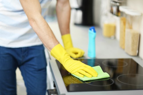 Professional office cleaning in SW2 including kitchen and washroom areas