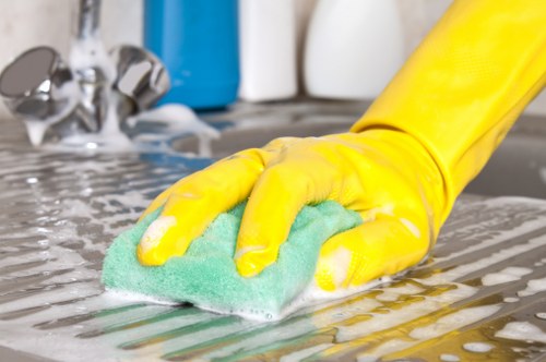 Deep carpet cleaning process in a south London home