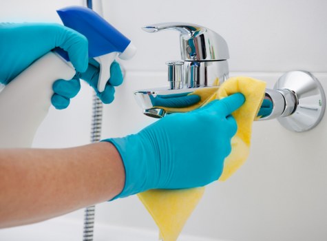 Recycling and waste separation materials for local carpet cleaning